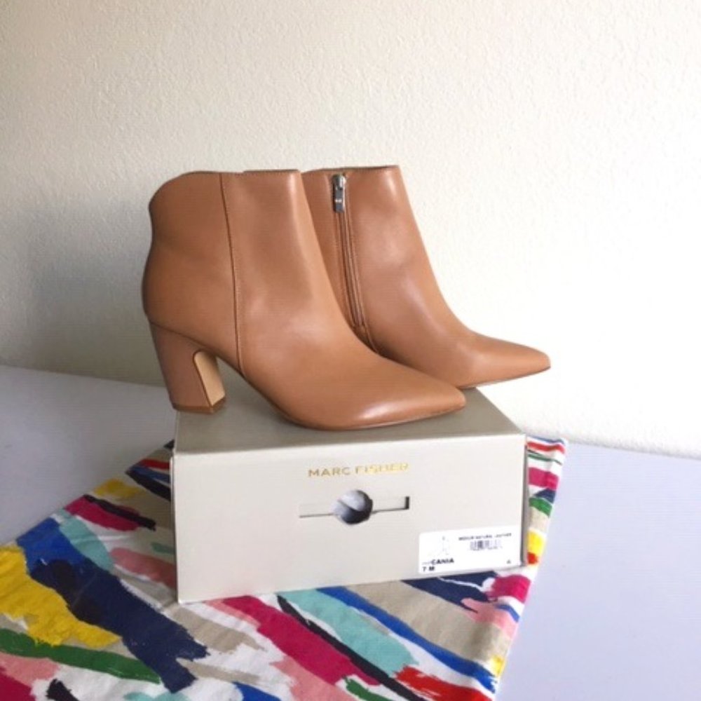 Marc Fisher Boots-Cania, Natural, Size 7